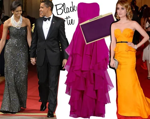 Блэк тай дресс код для женщин, мужчин в одежде. Стиль Black tie optional, фото
