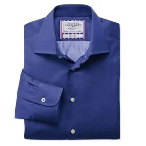Сиреневая рубашка в business casual стиле