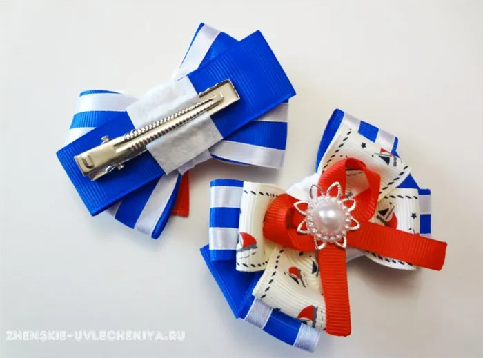 Бантики морские для девочки