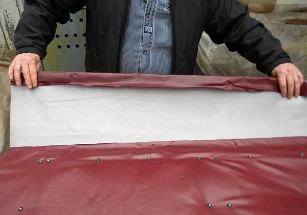 Подгонка кожзаменителя