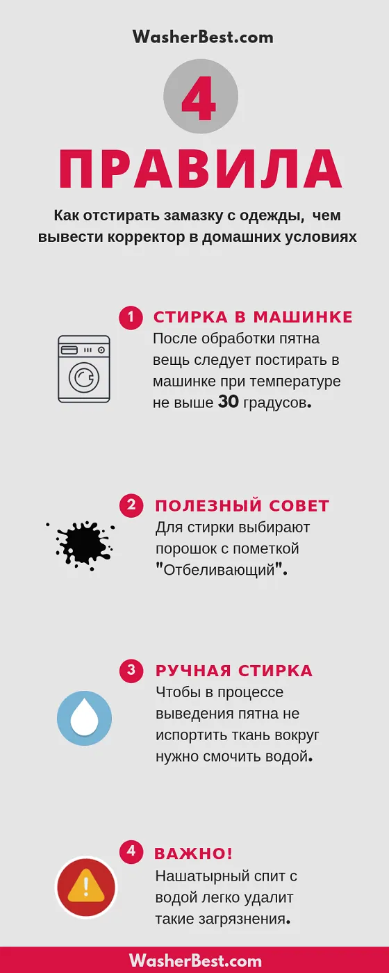 Как удалить пятновыводитель с одежды: простой способ