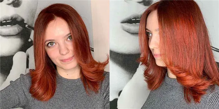 Укладка стрижки лесенка на средние волосы концами наружу