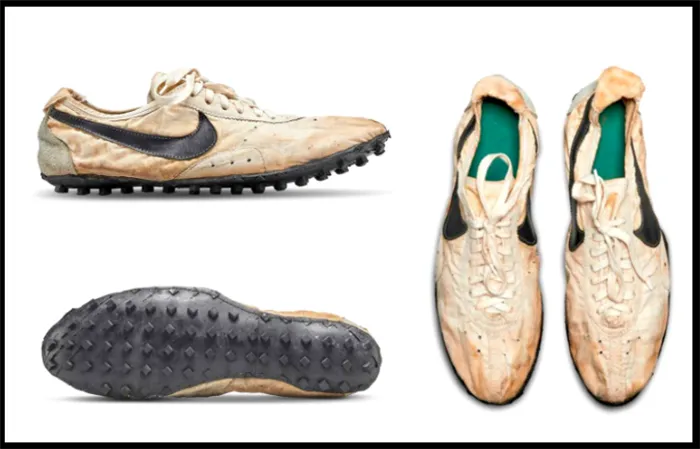 Стоптанные кеды Nike Waffle Racing Flat «Moon Shoe»