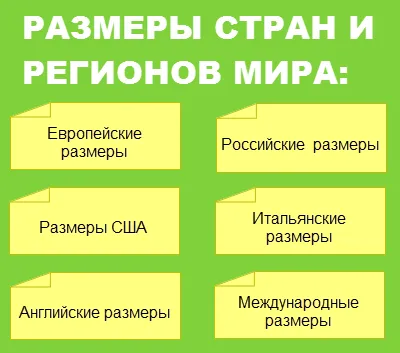 Размеры.