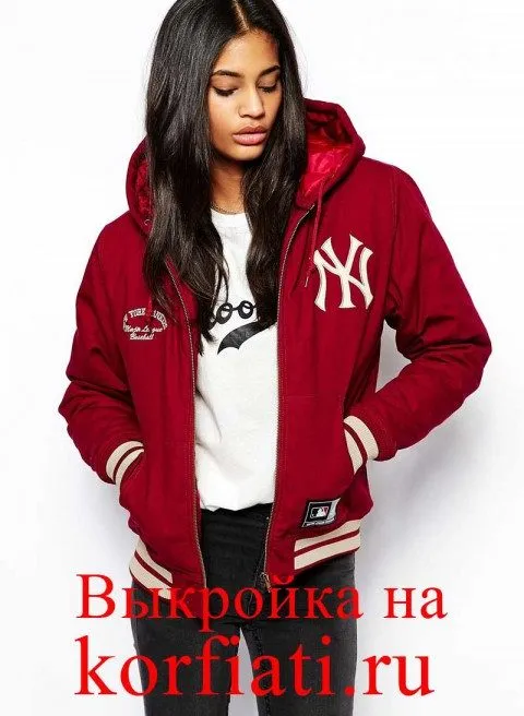 Выкройка капюшона со вставкой